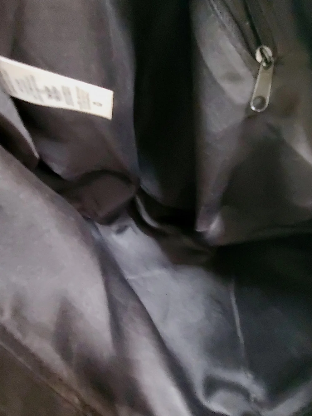 Source Unknown Black Shoulder Bag with Silver Double Ring
